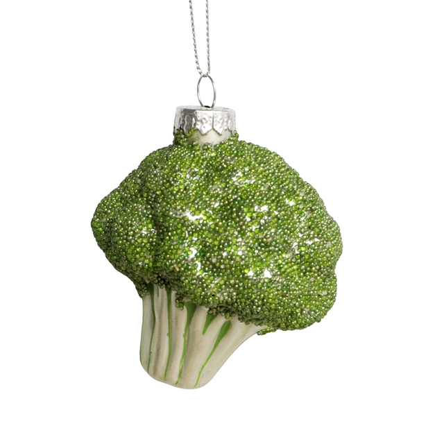 Glass broccoli ornament, glass toys, Christmas decoration KMT81076