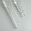 Glass icicle with glitter,Christmas decoration KMI82003