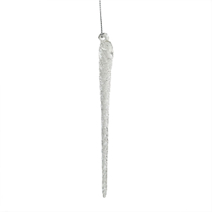 Glass icicle with glitter,Christmas decoration KMI82005