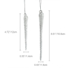 Glass icicle with glitter,Christmas decoration KMI82004