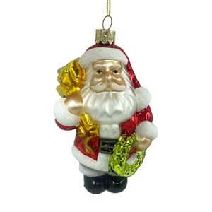 Glass Santa,Christmas glass toys,Christmas decoration
