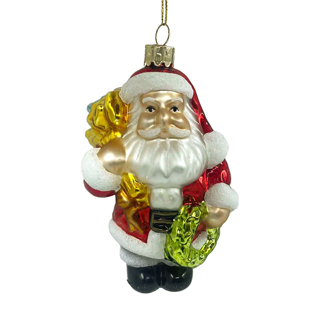Glass Santa,Christmas glass toys,Christmas decoration