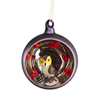 Christmas glass ball with resin decoration inside，Christmas decoration KMB86003