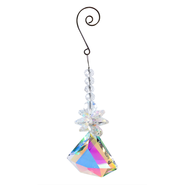 Iridescent colors Crystal hanging,Crystal decoration,christmas decoriation KMC83011