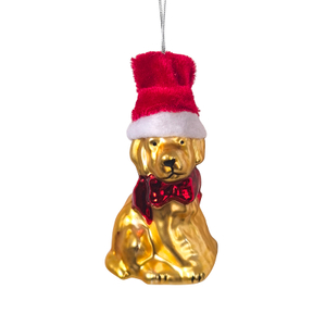Glass dog ornament, Christmas glass toys, Christmas decoration KMT81021