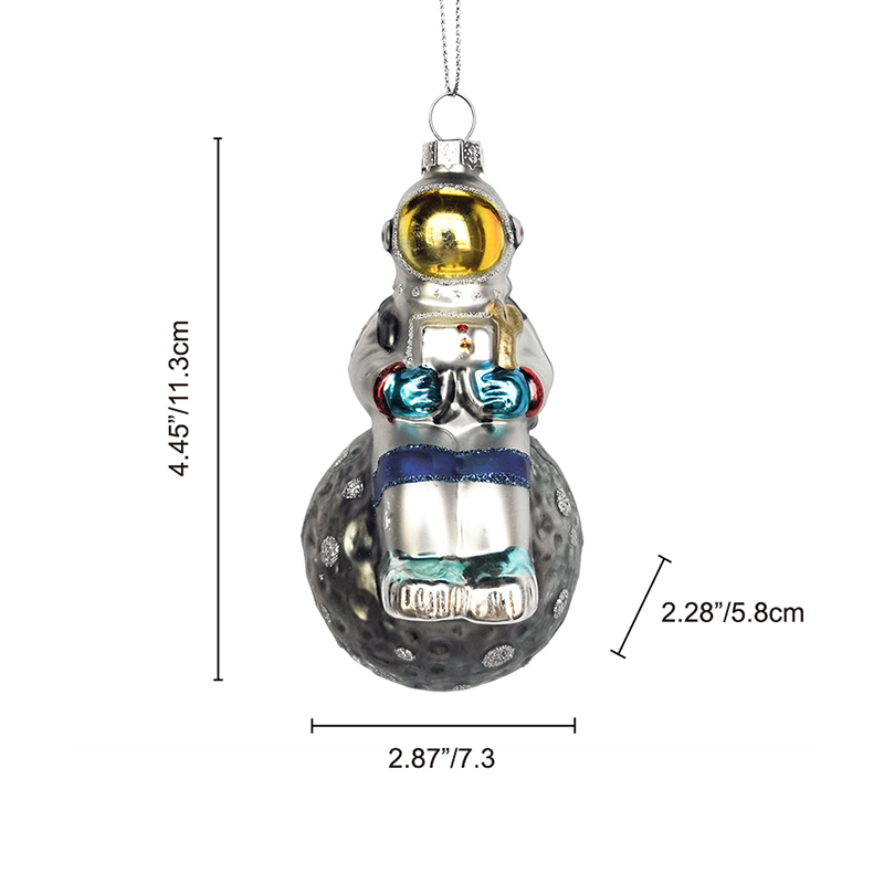 Christmas ornament, glass toy, glass Astronaut toy,Christmas decoration KMT81043