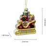 Christmas decoration, glass toys,glass sled with gifts KMT81047