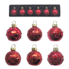Glass ball set, set of six glass ball ornaments, Christmas decorations KMB88001