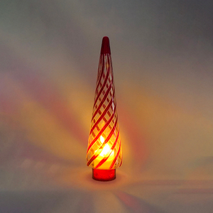 Glass Christmas tree with led lights, glass decoration with LED lights, Christmas decoration KML81001