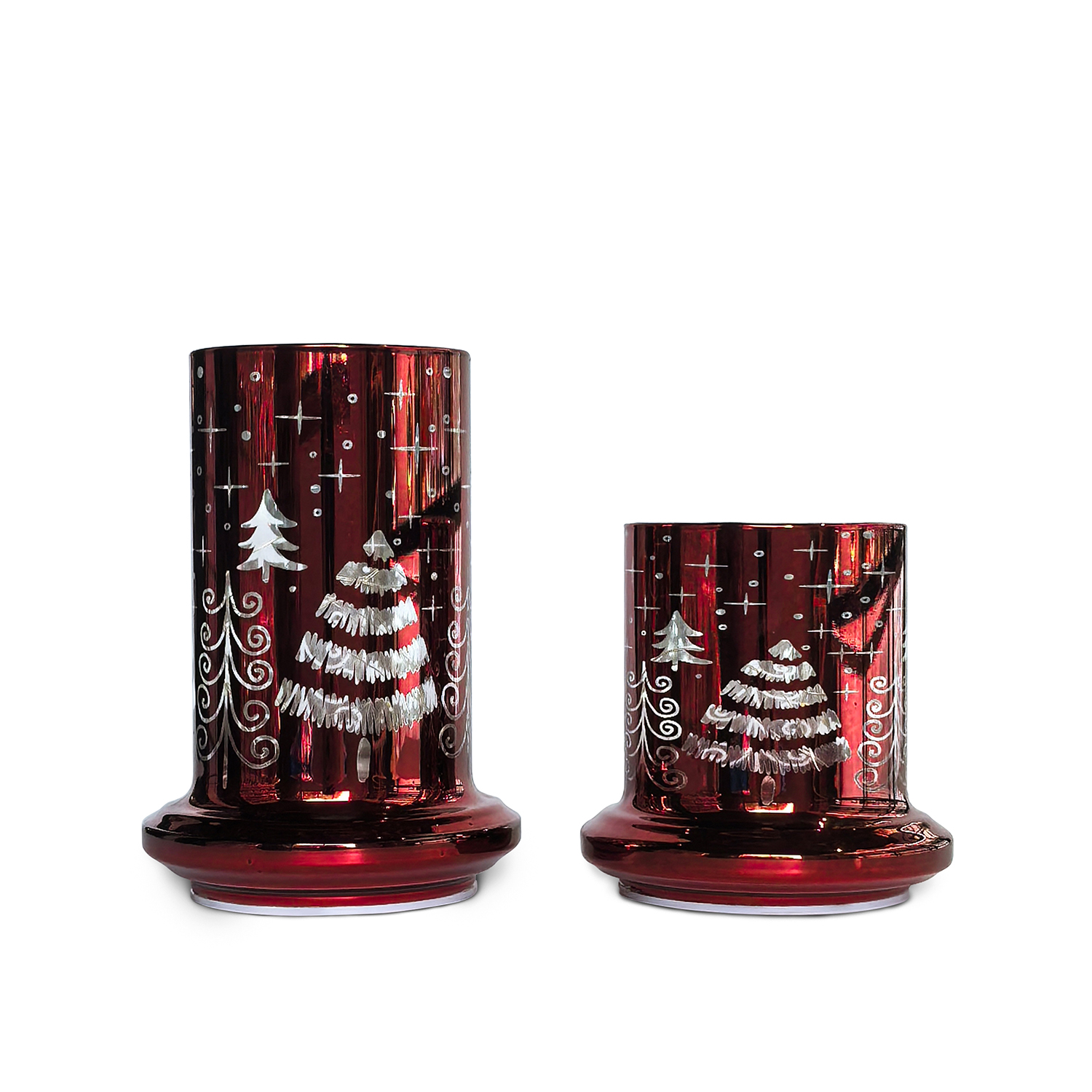 Glass Christmas tree with led lights, glass decoration with LED lights, Christmas decoration KML81027