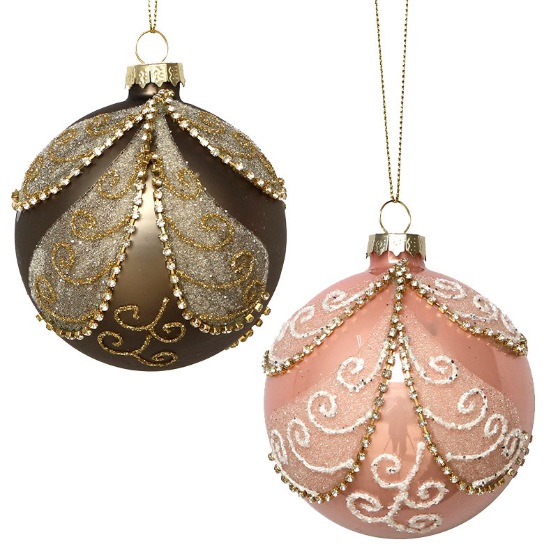 Christmas glass ball, Painted ball, Christmas decoration KMB81050