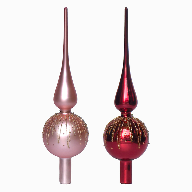 Glass tree top Christmas decoration KMT91005