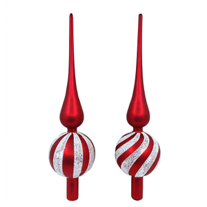 Glass tree top Christmas decoration KMT91007