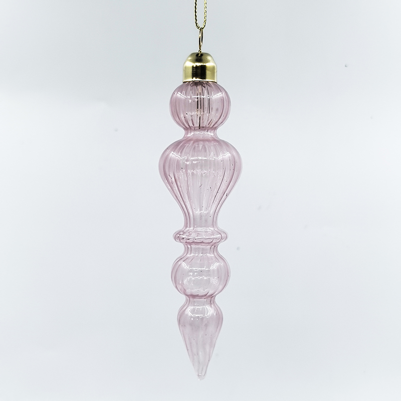 Christmas Special-shaped glass hanging decoration，Christmas decoration KMS60027