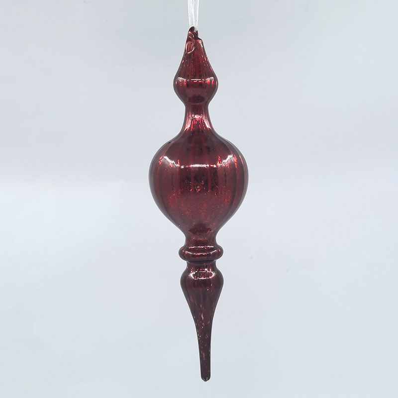 Christmas Special-shaped glass hanging decoration，Christmas decoration KMS60002