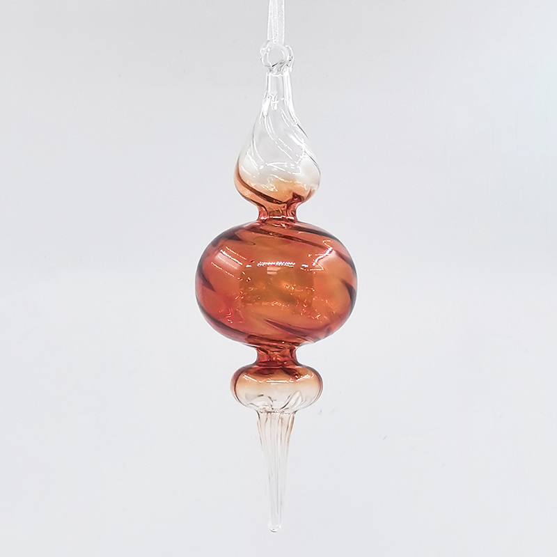 Christmas Special-shaped glass hanging decoration，Christmas decoration KMS60001