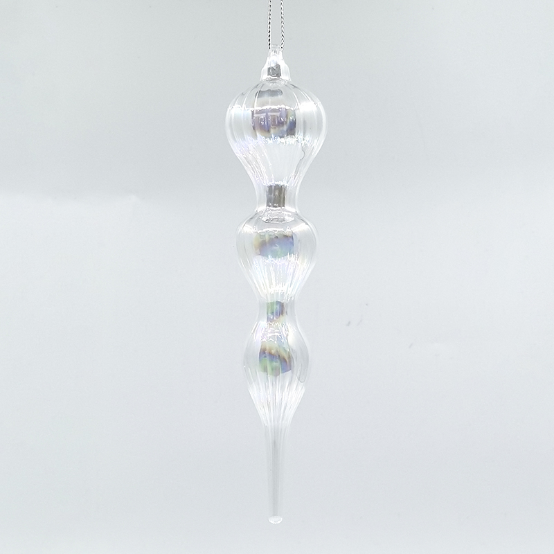 Christmas Special-shaped glass hanging decoration，Christmas decoration KMS60021
