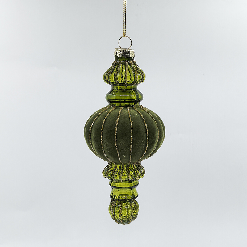 Christmas Special-shaped glass hanging decoration，Christmas decoration KMS60016