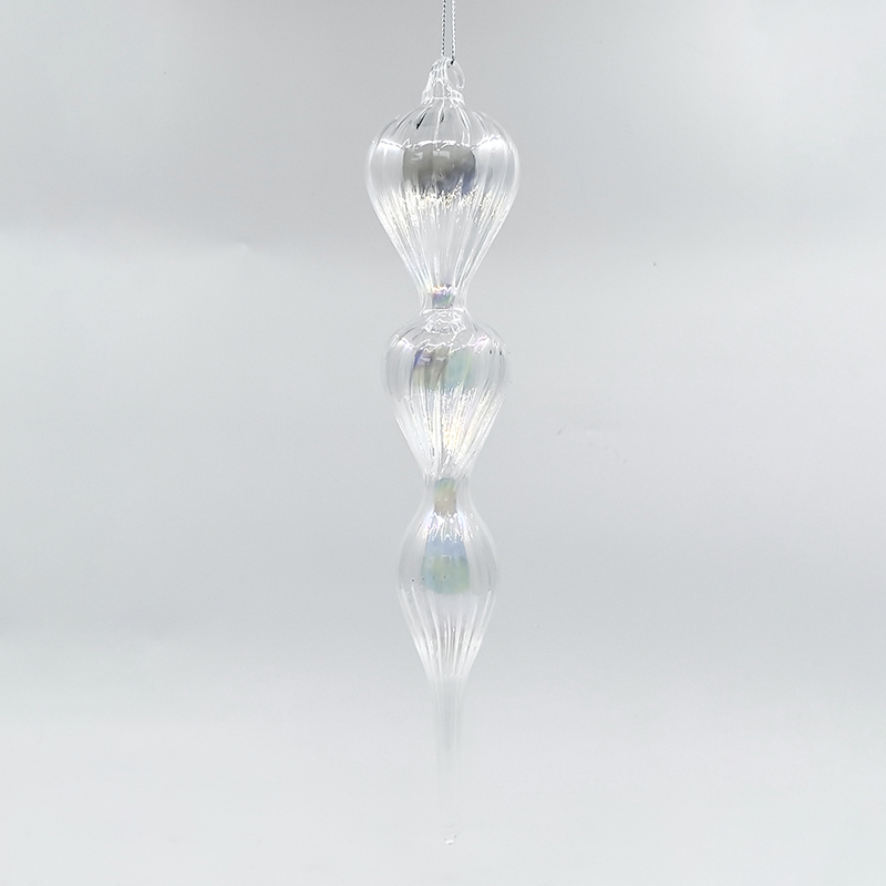 Christmas Special-shaped glass hanging decoration，Christmas decoration KMS60018