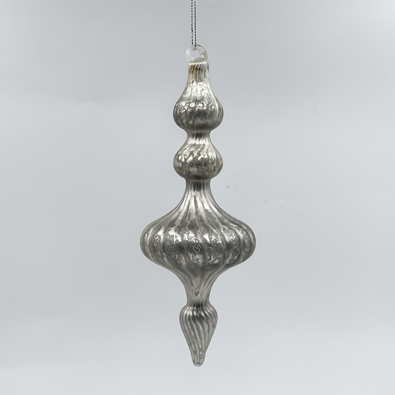 Christmas Special-shaped glass hanging decoration，Christmas decoration KMS60017