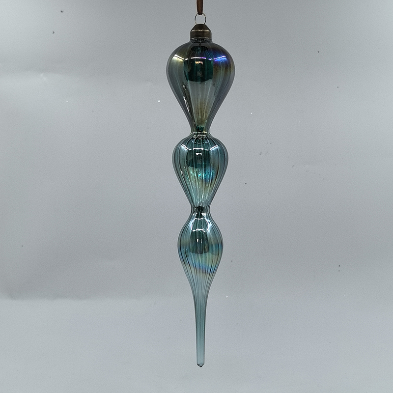 Christmas Special-shaped glass hanging decoration，Christmas decoration KMS60023