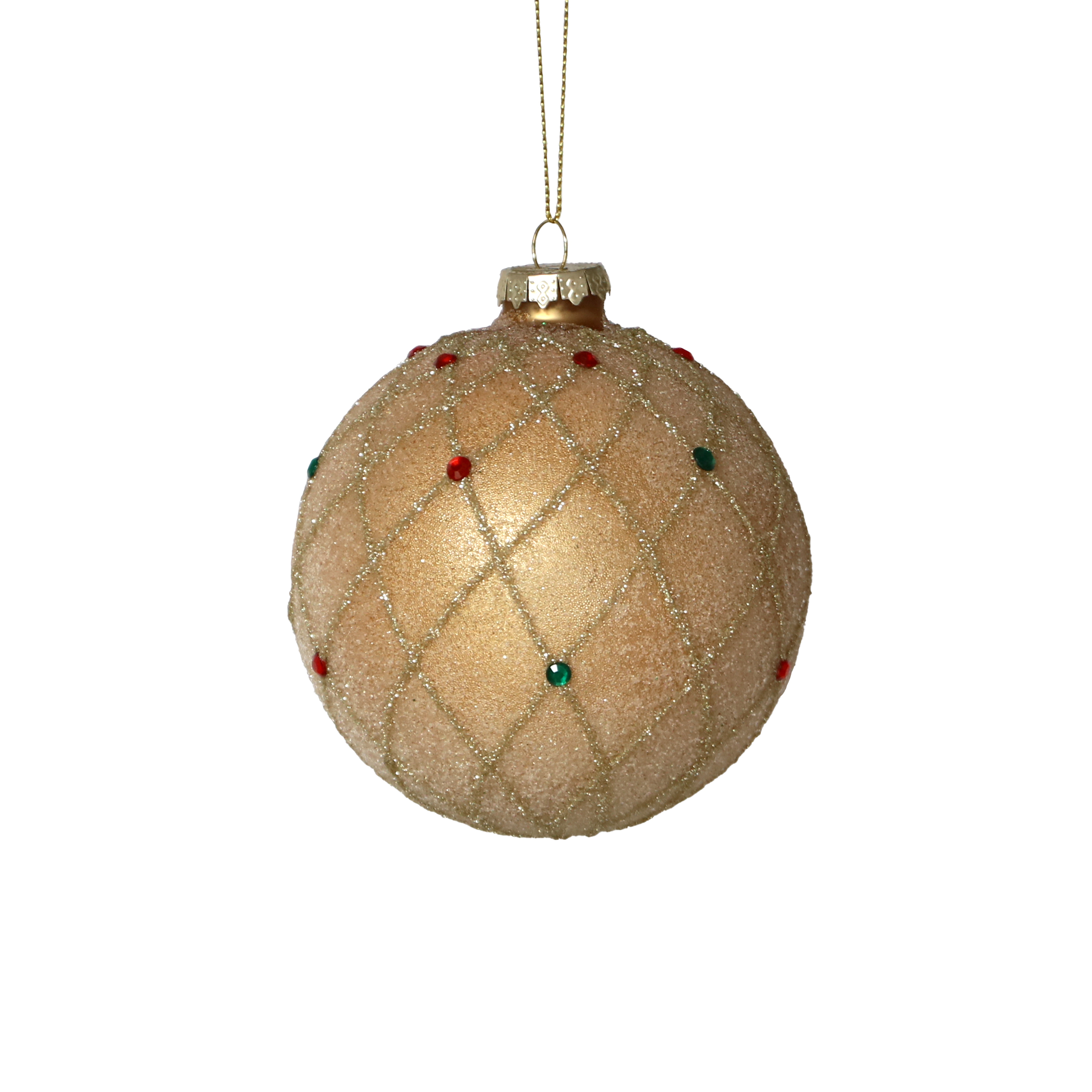 Christmas painted glass ball