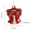 Christmas glass toys, glass bowknot ornament , Christmas decoration KMT81070