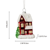Christmas ornament, glass toy, glass house,Christmas decoration KMT81071
