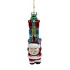 Glass Santa with gifts, Christmas glass toys, Christmas decoration KMT81054