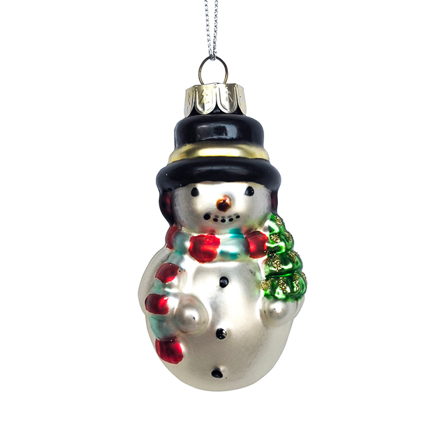 Christmas ornament, glass toy, glass snowman,Christmas decoration KMT81086