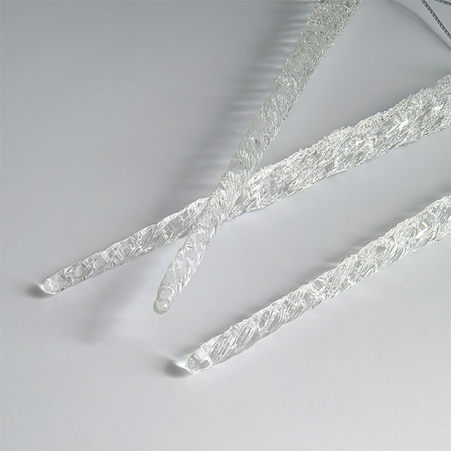 Glass icicle with glitter,Christmas decoration KMI82005
