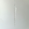 Glass icicle with glitter,Christmas decoration KMI82004