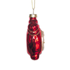 Glass clock ornament, Christmas glass toys, Christmas decoration KMT81018