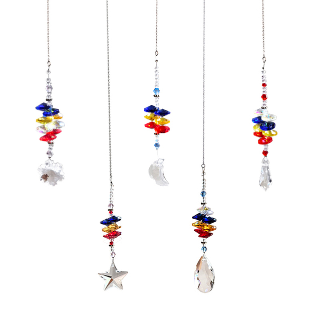 Crystal Five-pointed star hanging,Crystal decoration,christmas decoriation KMC83002