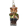 The glass bear ornament, Christmas glass toys, Christmas decoration KMT81017