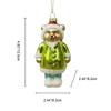 The glass bear ornament, Christmas glass toys, Christmas decoration KMT81045