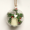 Glass ball with led lights, glass decoration with LED lights, Christmas ornament KML81015
