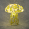 Glass Mushroom with led lights, glass decoration with LED lights, Christmas decoration KML81019