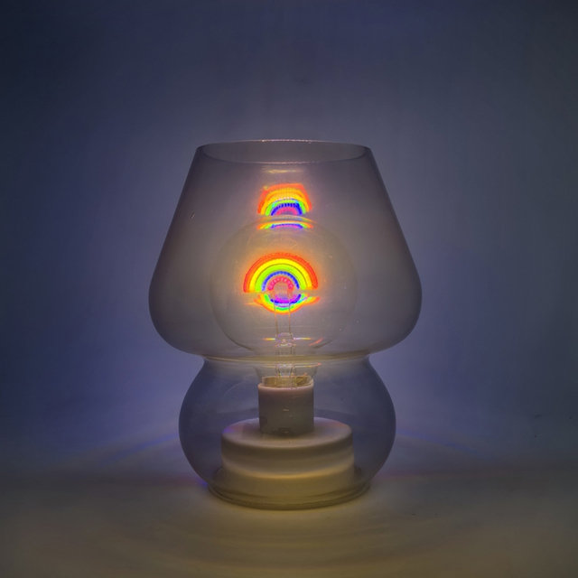 Glass Mushroom with led lights, glass decoration with LED lights, Christmas decoration KML81020