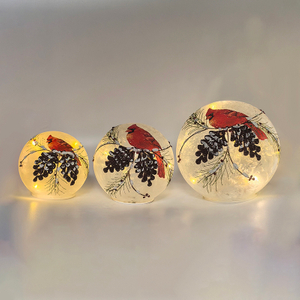 Christmas glass luminous ball, led decoration, Christmas ornament KML81028