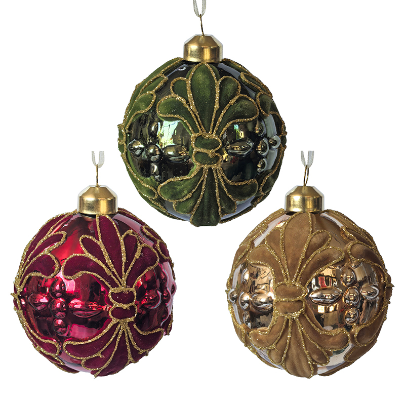 Christmas glass ball, Painted ball, Christmas decoration KMB81037