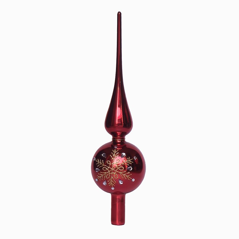 Glass tree top Christmas decoration KMT91002