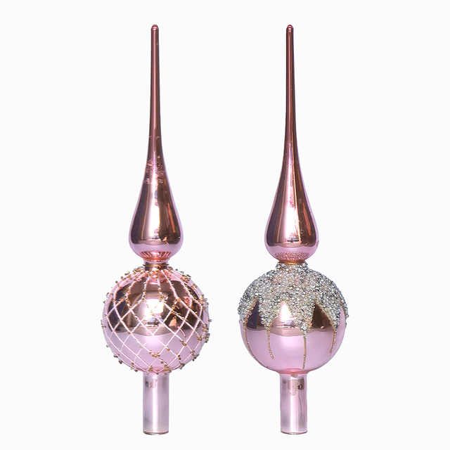 Glass tree top Christmas decoration KMT91001