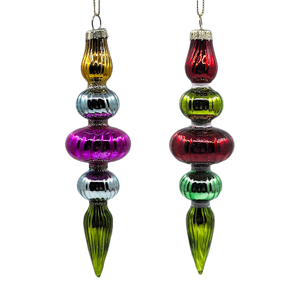 Christmas Special-shaped glass hanging decoration，Christmas decoration KMS60020