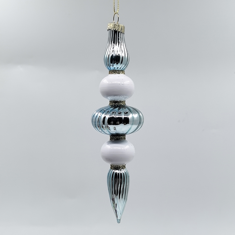 Christmas Special-shaped glass hanging decoration，Christmas decoration KMS60022