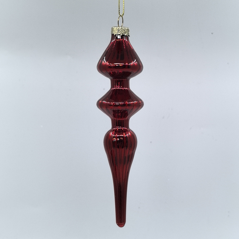 Christmas Special-shaped glass hanging decoration，Christmas decoration KMS60035