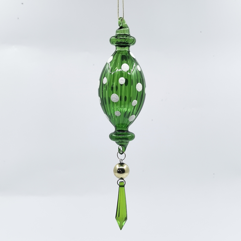 Christmas Special-shaped glass hanging decoration，Christmas decoration KMS60036